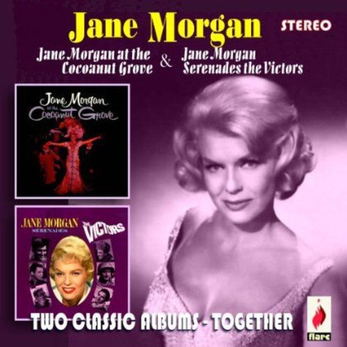 CD cover featuring Jane Morgan with two classic album covers on purple background.