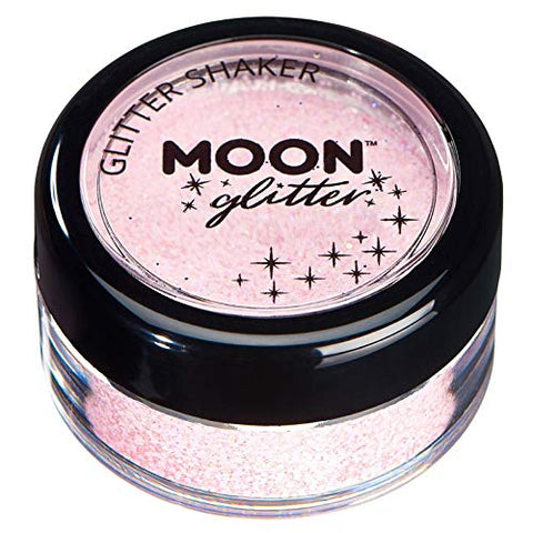 Pastel Glitter Shakers by Moon Glitter - Baby Pink - Cosmetic Festival Makeup Glitter for Face, Body, Nails, Hair, Lips - 5g