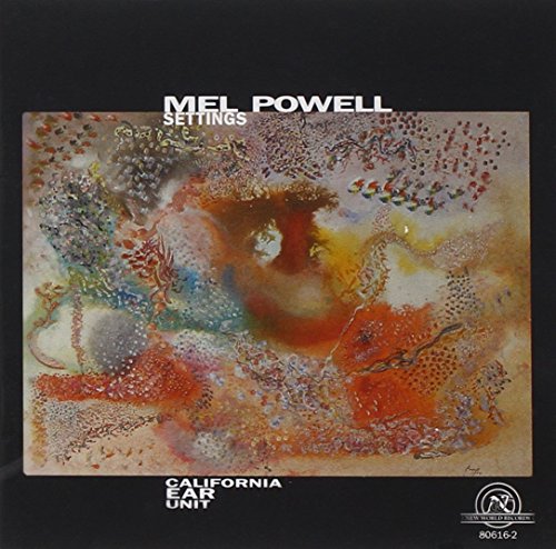 Album cover with abstract art and text on a black background.