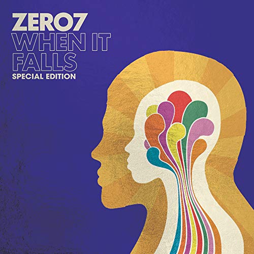 "Album cover with a profile of a head with colorful, flowing lines inside."