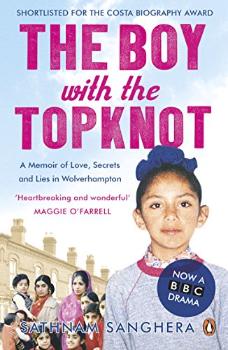 Book cover with a young boy's portrait and title "The Boy with the Topknot".