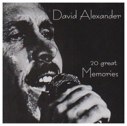 Black and white CD cover with a man singing into a vintage microphone.