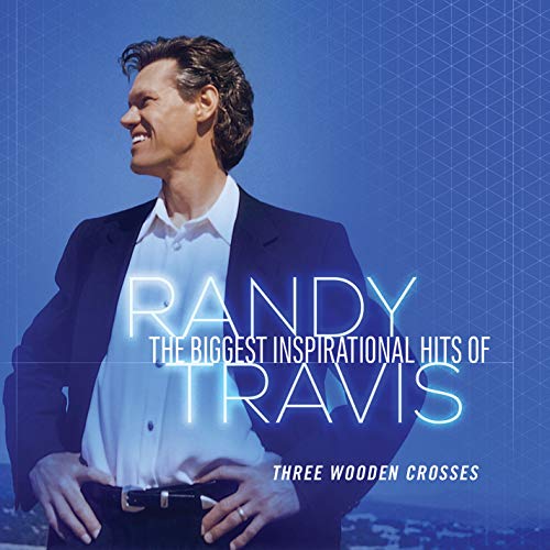 Randy Travis album cover featuring a man in a suit against a blue background.