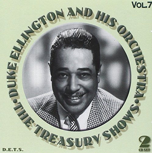 CD cover with black-and-white portrait of Duke Ellington surrounded by text on pale green background.