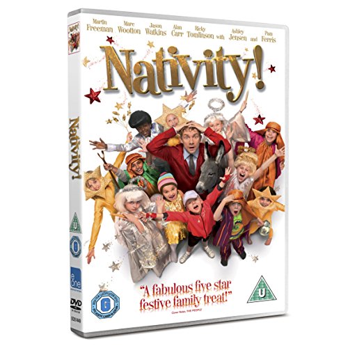 DVD case for "Nativity!" with actors in costume on the cover.