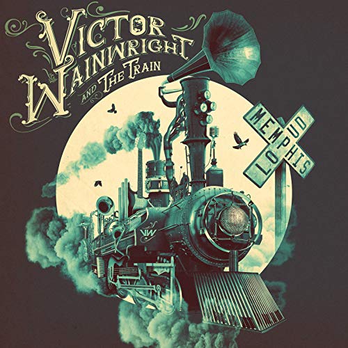 Album cover featuring a vintage train with a 'Memphis Loud' street sign.