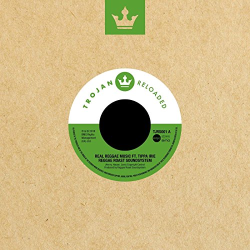 Vinyl record sleeve with a green and white label on beige background.
