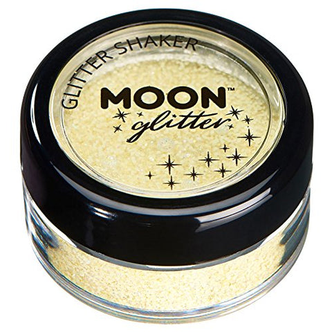 Pastel Glitter Shakers by Moon Glitter - Lemon - Cosmetic Festival Makeup Glitter for Face, Body, Nails, Hair, Lips - 5g