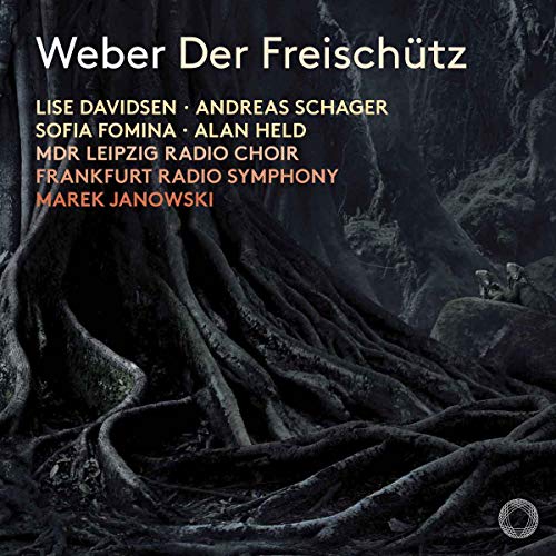 "Album cover with dark forest scene, twisted roots, and white and orange text."