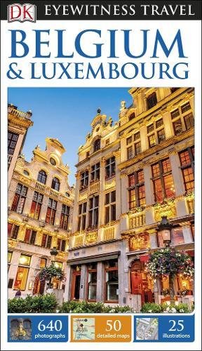 "Travel guide book cover featuring a grand European-style building with ornate details."