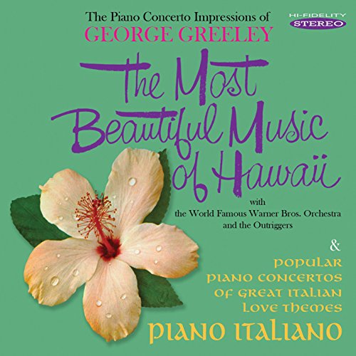 "CD cover with green background, white flower, and purple and yellow text."