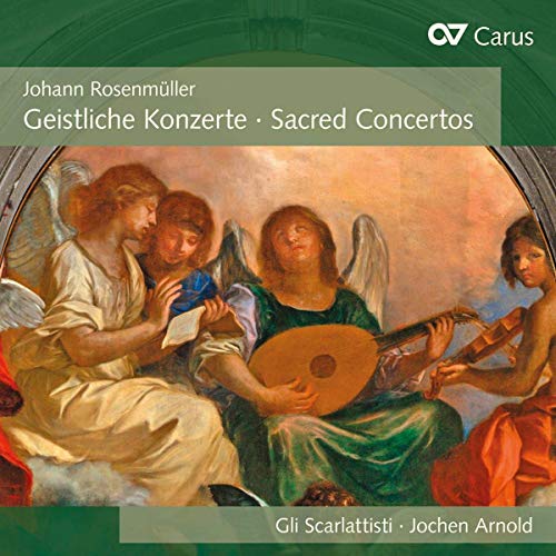 A CD cover featuring a painting of four angels playing musical instruments.