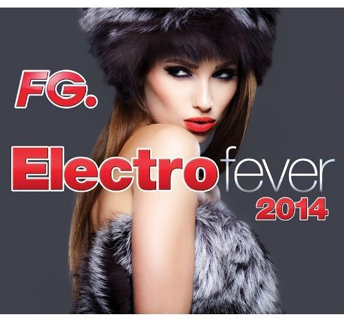 Woman wearing fur hat and top, with "Electrofever 2014" text on dark grey background.