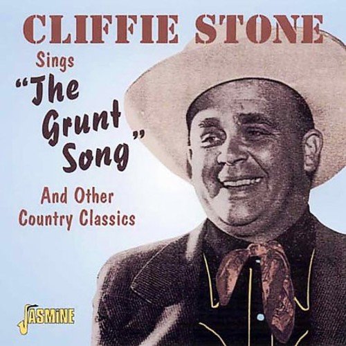 "CD cover featuring Cliffie Stone in a cowboy hat and suit, smiling."