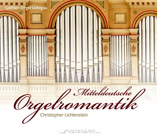 "CD cover featuring a beige pipe organ with red script text."