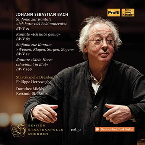 Kapelle Dresden/herreweghe - Johann Sebastian Bach: Sinfonia Zur Kantate BWV 21, Kantate BWV 82, Sinfonia zur Kantate BWV 12, Kantate BWV 199 [CD]