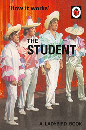 Book cover featuring four men in white suits and hats against a red curtain.