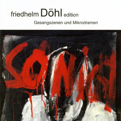 A CD cover with abstract artwork featuring red, black, and white paint strokes.