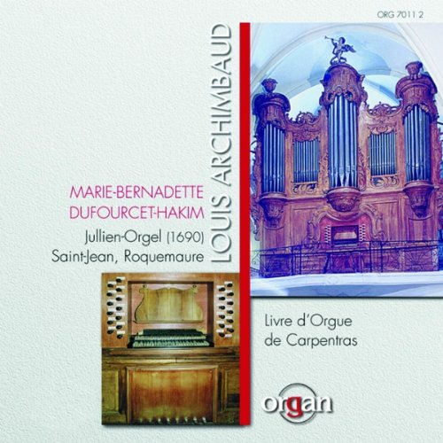 "CD cover featuring two ornate pipe organs, artist names, and album title."
