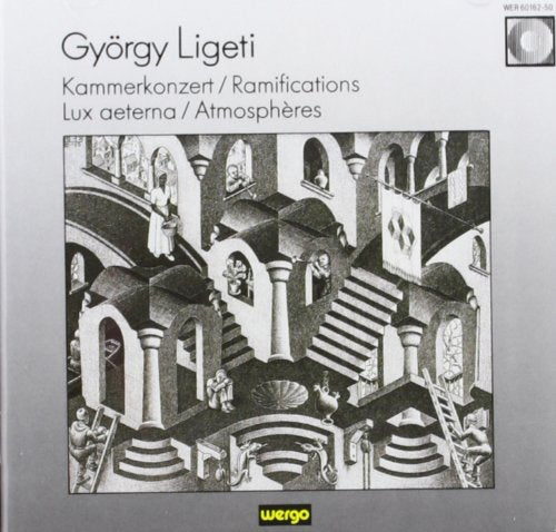 CD cover art featuring a black-and-white M.C. Escher-inspired illustration of a complex building.
