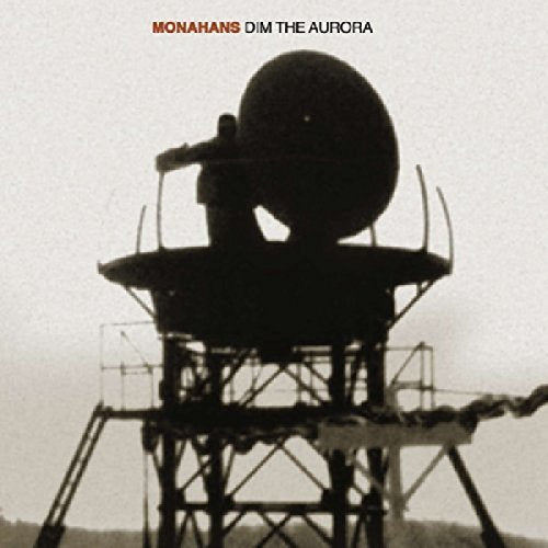 "Album cover featuring a black-and-white image of a radar tower against a gray sky."