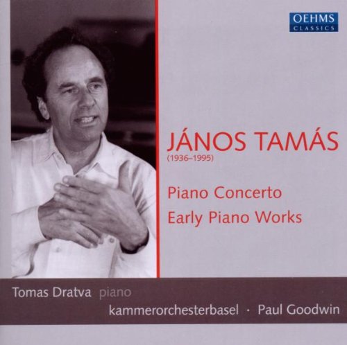"CD cover with a black and white photo of a man and red text."