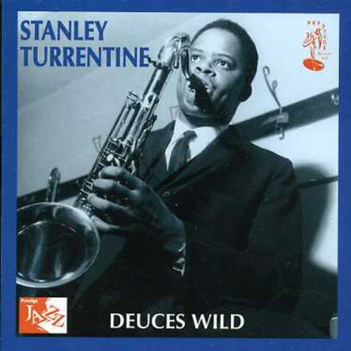 Stanley Turrentine album cover featuring a black-and-white photo of him playing a saxophone.