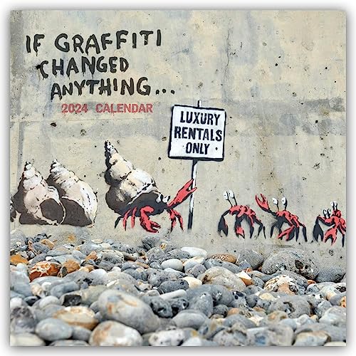 Banksy, If Graffiti Changed Anything 2024 Calendar: Original Carousel-Kalender [Mehrsprachig] [Kalender]