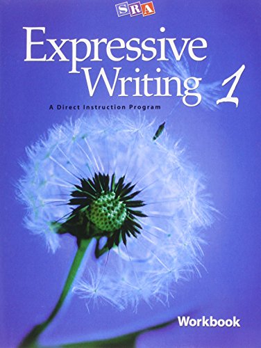 The image depicts a workbook cover with a dandelion and blue background.