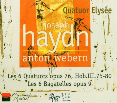 Quatuor Elysee - Haydn - String Quartets op.76 nos 1-6; Webern - Six Bagatelles for String Quartet Audio CD
