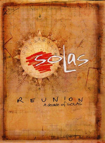 A DVD cover for "Solas Reunion" with a vintage map and compass design.
