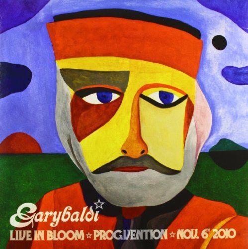 Vinyl album cover featuring abstract portrait of a man with mustache and hat.