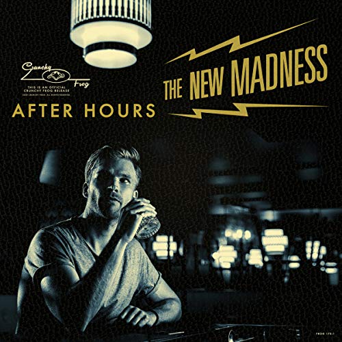 Vinyl album cover with a man sitting at a bar, holding a glass.