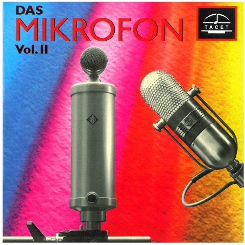 CD album cover featuring two microphones against a colorful, textured background.