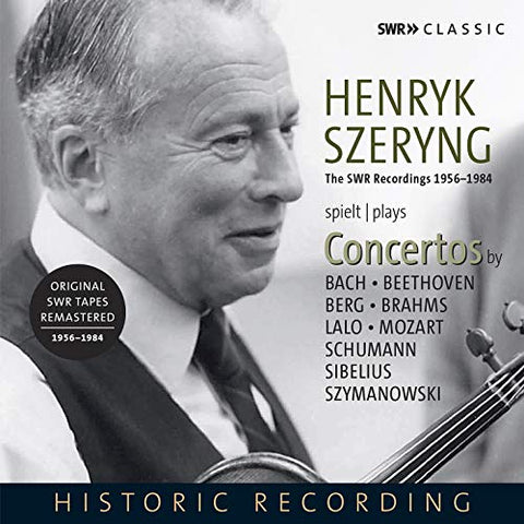 Henryk Szeryng - Henryk Szeryng Plays Violin Concertos (The Swr Recordings 1956 - 1984) [CD]