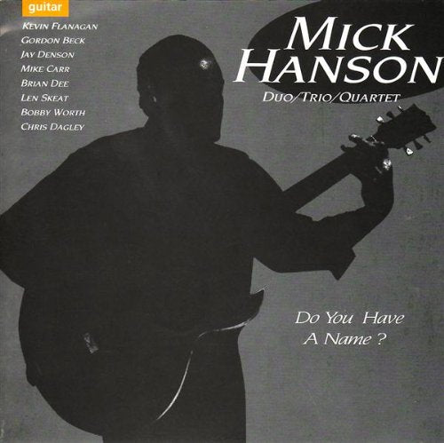 "CD cover featuring a silhouette of a man holding a guitar."
