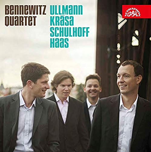 "CD cover featuring four men in suits, smiling, with text and red logo."