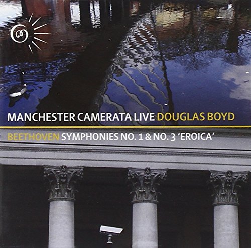 CD cover featuring a building facade and a pond with a duck.
