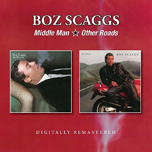 Red album cover with two Boz Scaggs album covers displayed side by side.