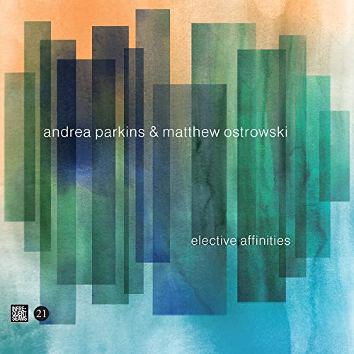 "CD cover with abstract green and blue rectangles on a gradient background."