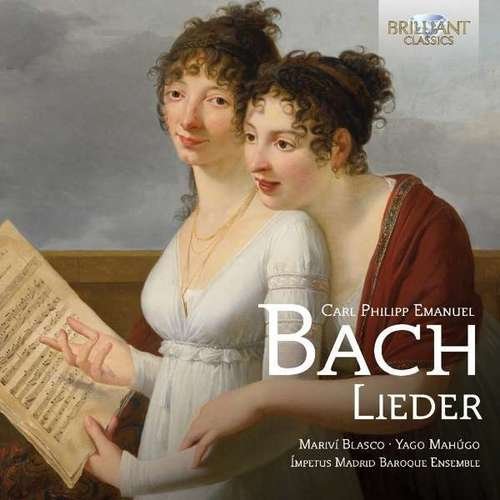 "CD cover featuring a painting of two women reading sheet music together."