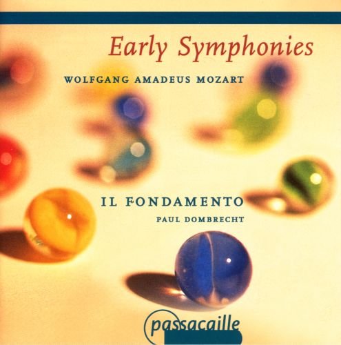 CD cover with marbles on a yellow background, featuring "Early Symphonies" title.