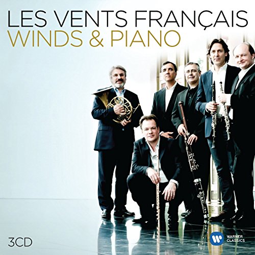 "CD cover featuring five men in suits holding various wind instruments."