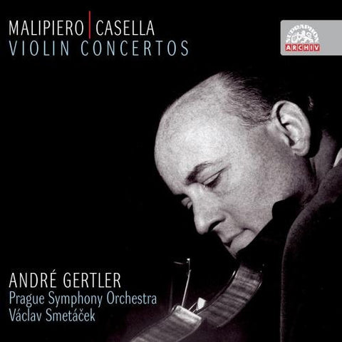 Andre Gertler Prague So - Malipiero & Casella Violin Concertos [CD]