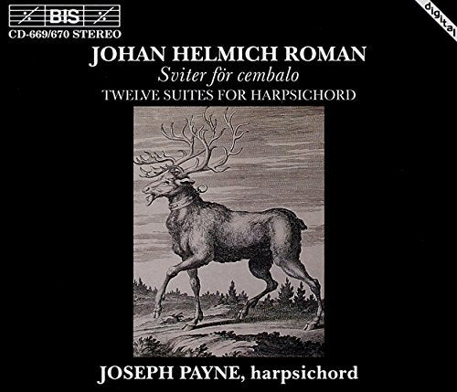 Black CD cover with white text and a reindeer illustration in the center.