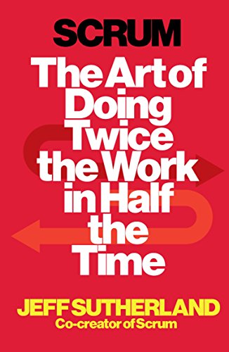 Red book cover with white and yellow text, featuring a large arrow graphic design.
