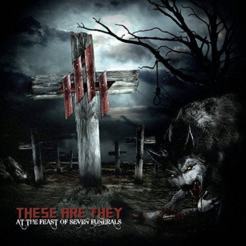 Dark album cover with a cross, noose, and a snarling, bloody animal.