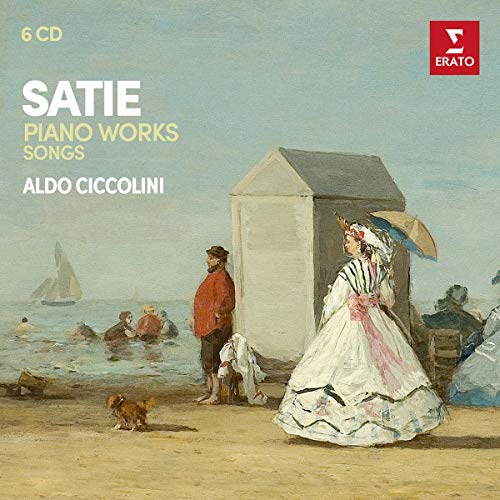 A CD cover featuring a 19th-century beach scene painting with text overlay.
