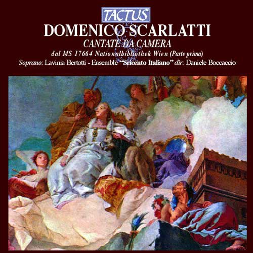 "CD cover with Renaissance painting of reclining figures and cherubs, surrounded by clouds."