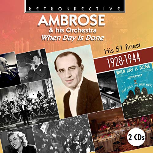 "CD cover with collage of black and white photos and orange background."